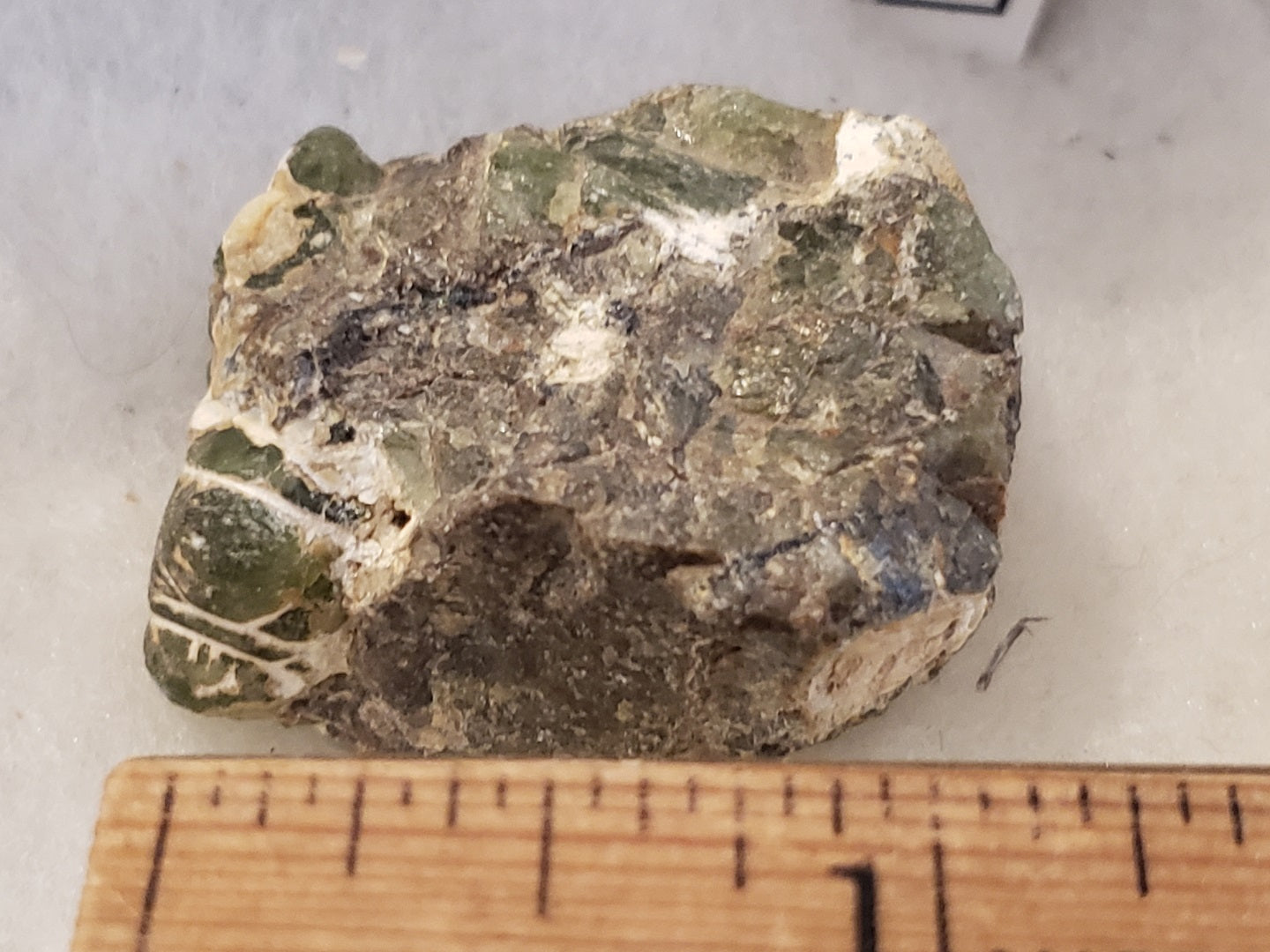 Peridot in matrix specimen