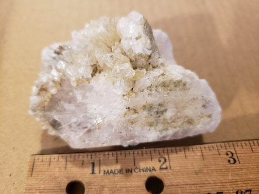 Calcite on Danburite