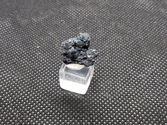 Acanthite crystals with native silver