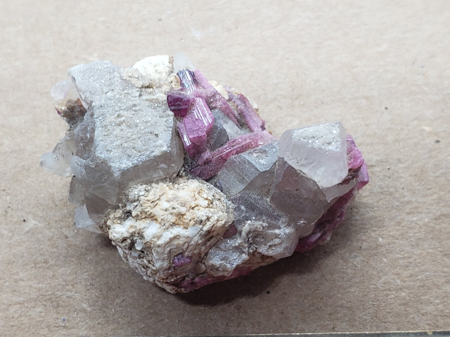 Rubellite tourmaline w quartz