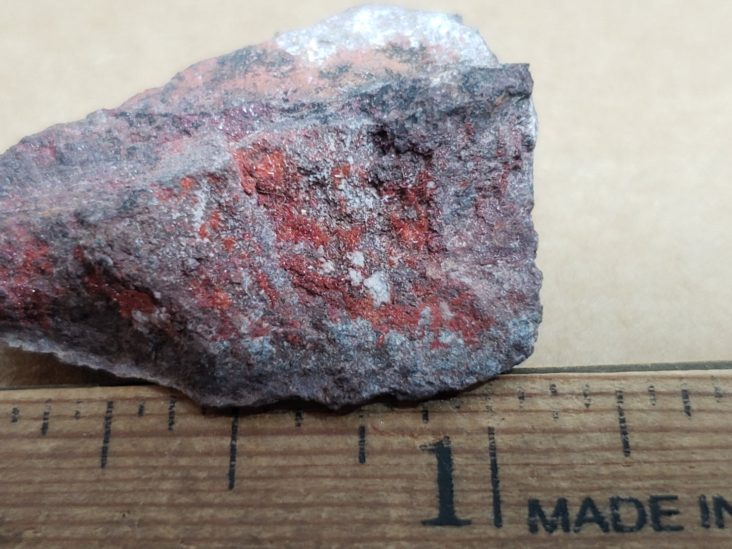 Cuprite var Chalcotrichite crystals