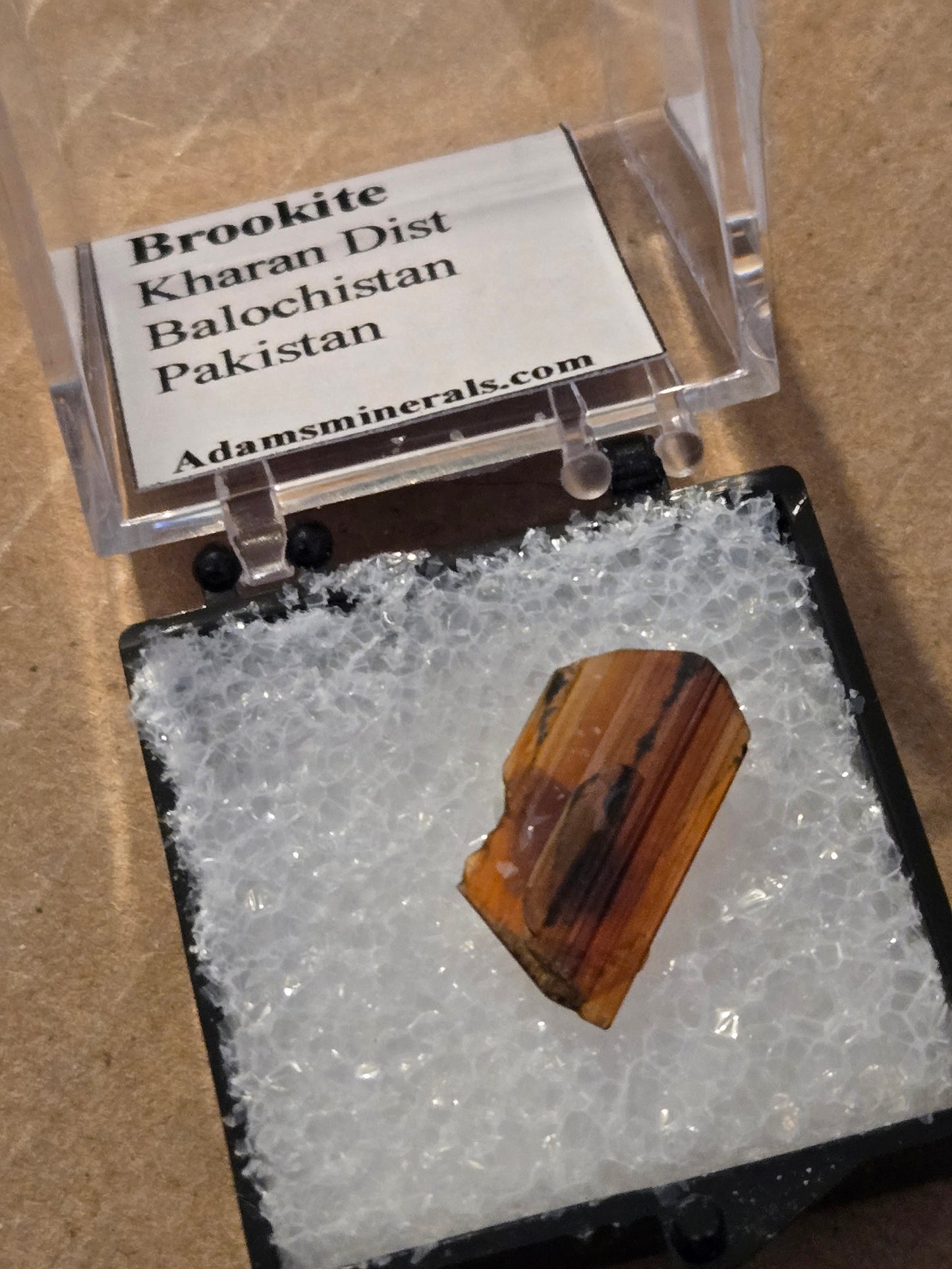 Brookite crystal