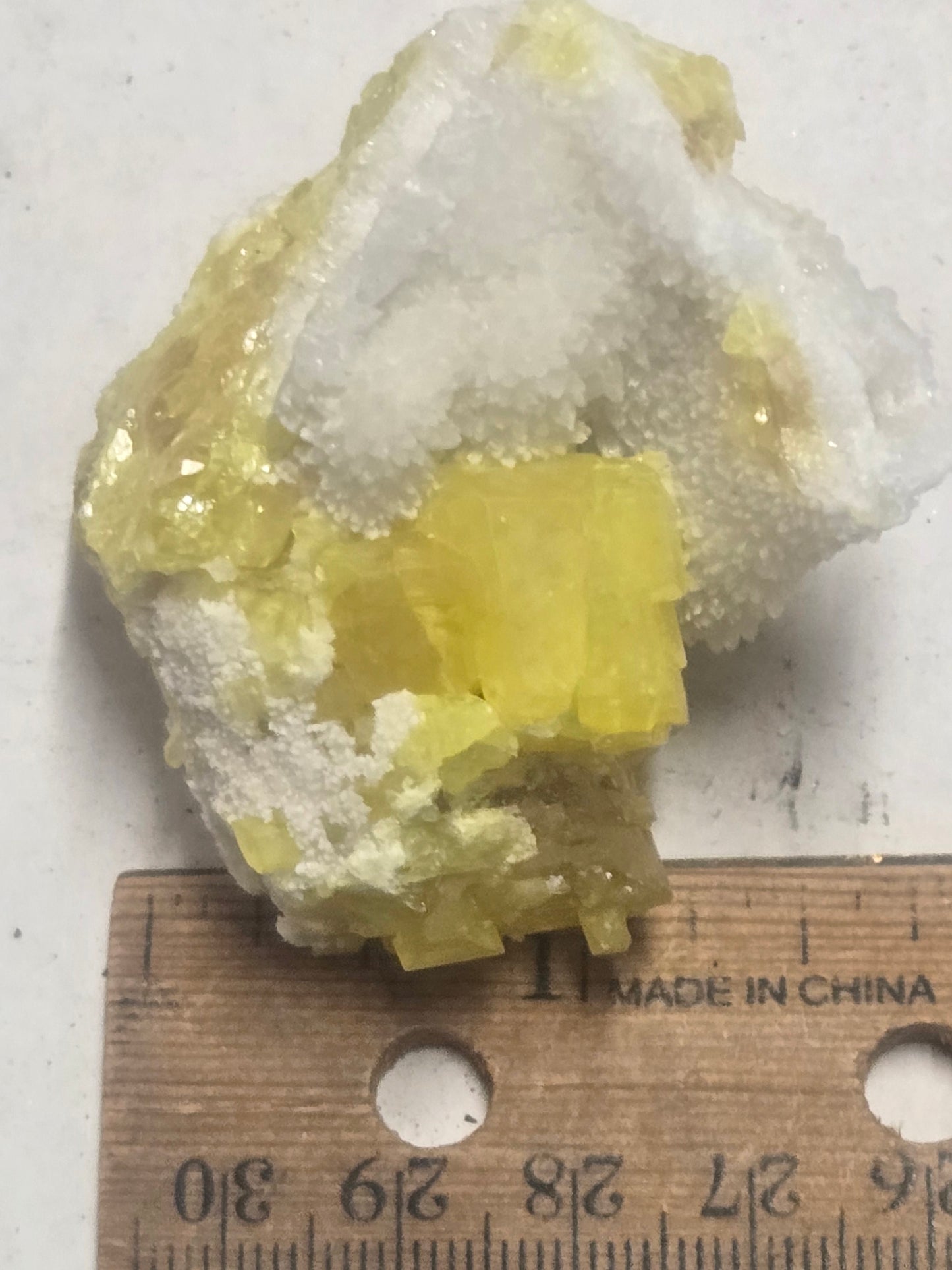 Yellow Sulphur (sulfur) with Celestite