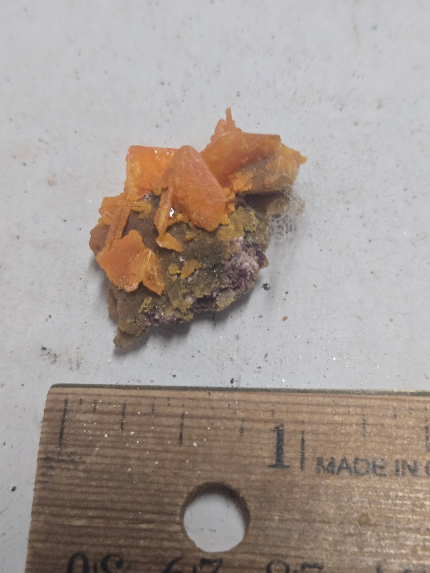 Wulfenite with mimetite