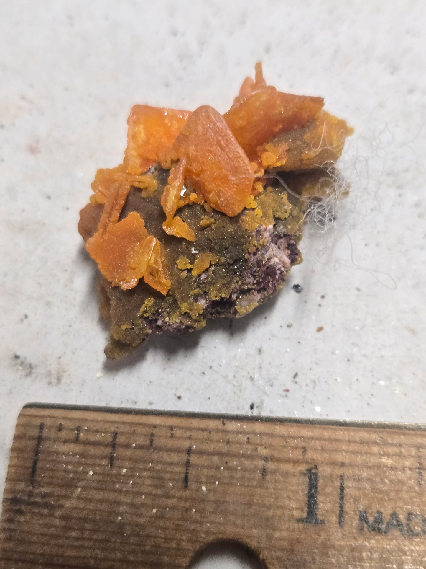 Wulfenite with mimetite