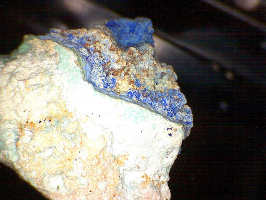 Azurite w cyanotrichite