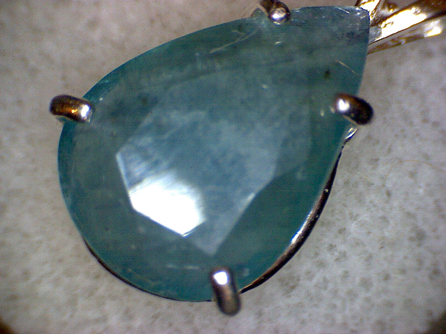 Grandidierite Pear Pendant