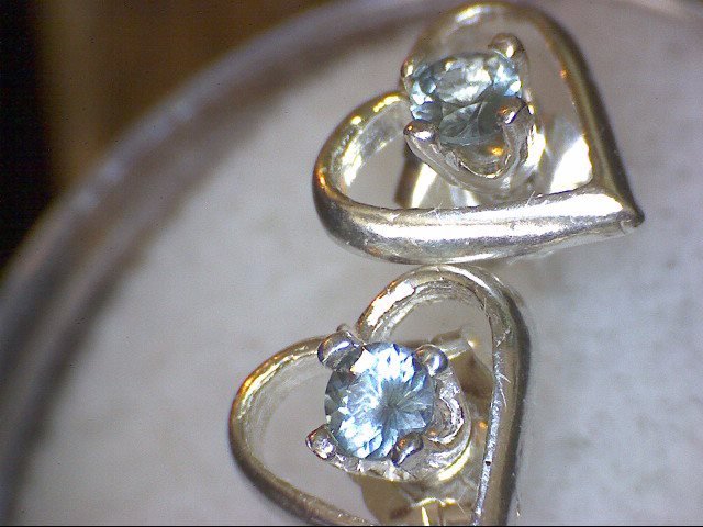 Sapphirine Heart Earrings