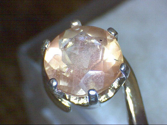 Oregon Sunstone Crescent Ring