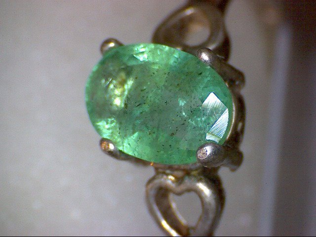 Vintage Emerald Heart Ring