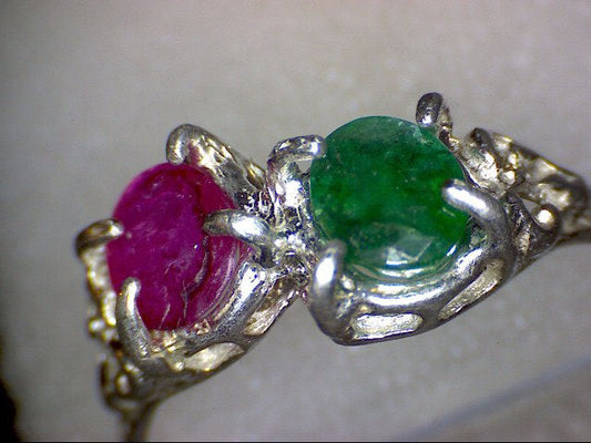 Vintage Emerald and Ruby Ring