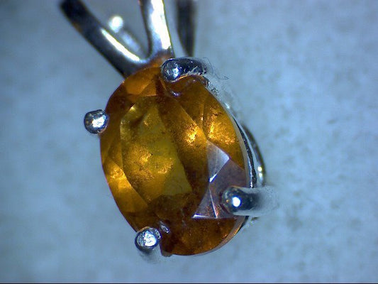 Hessonite Garnet Pendant