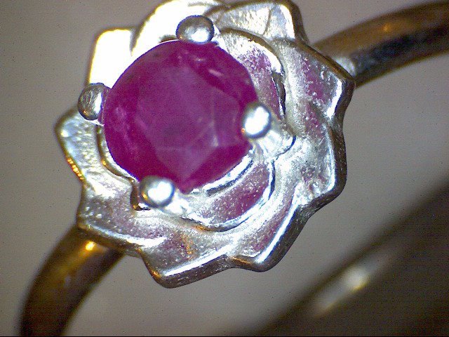 Ruby Flower Ring