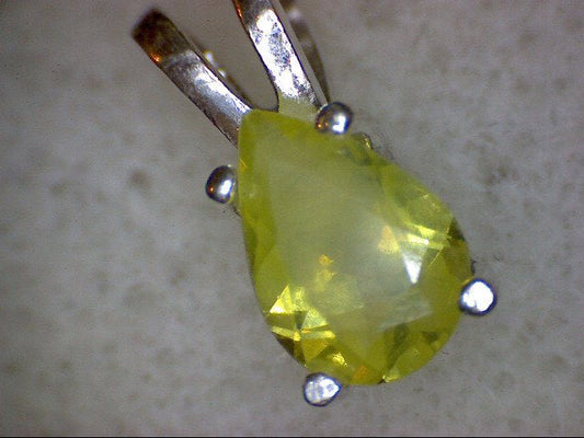 Pear Chrysoberyl Pendant