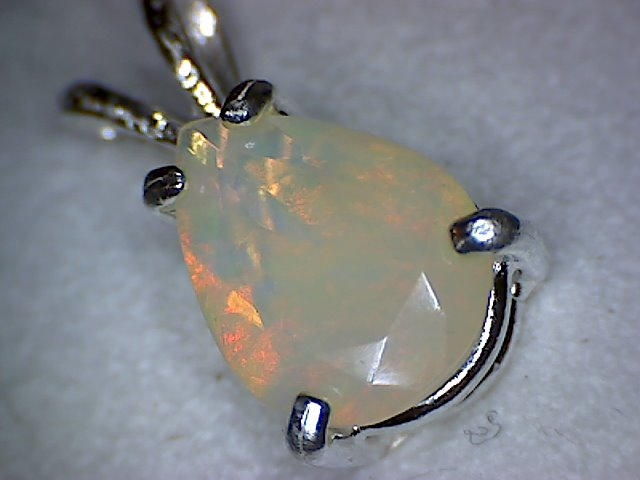 Welo Opal Pear Pendant