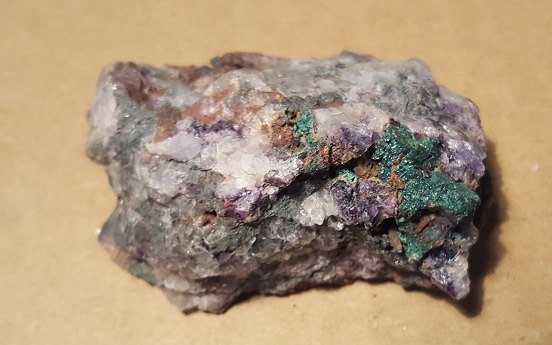 Brochantite Botallackite specimen