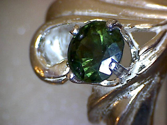 Green Sapphire Fancy Ring