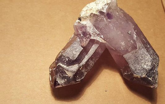 Phantom Brandberg Amethyst Twin Cluster