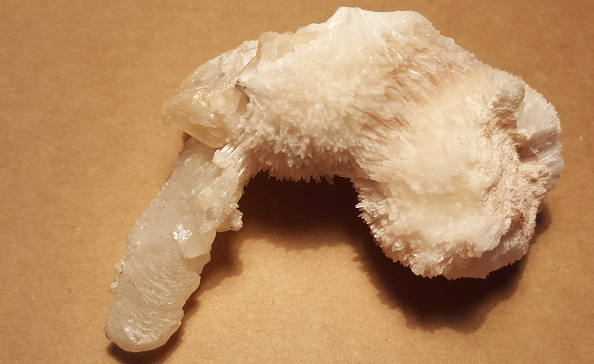 Scolecite with calcite specimen