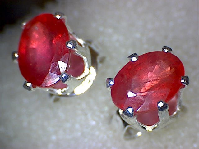 Padparadscha Sapphire Earrings