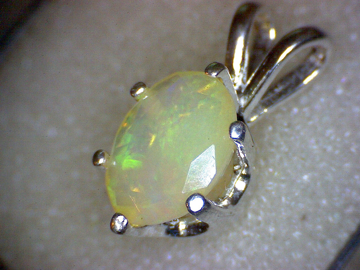 Welo Opal Faceted Pendant