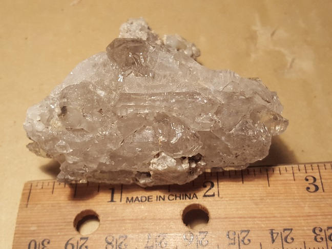 Etched Double Terminated Quartz Cluster