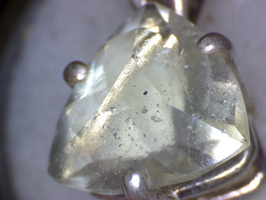 Trillion Cut Libyan Glass Pendant