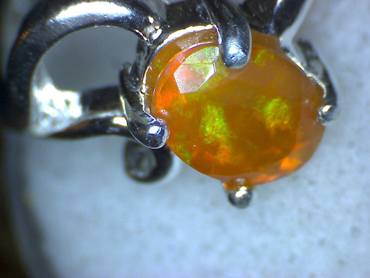 Welo Opal Faceted Ring