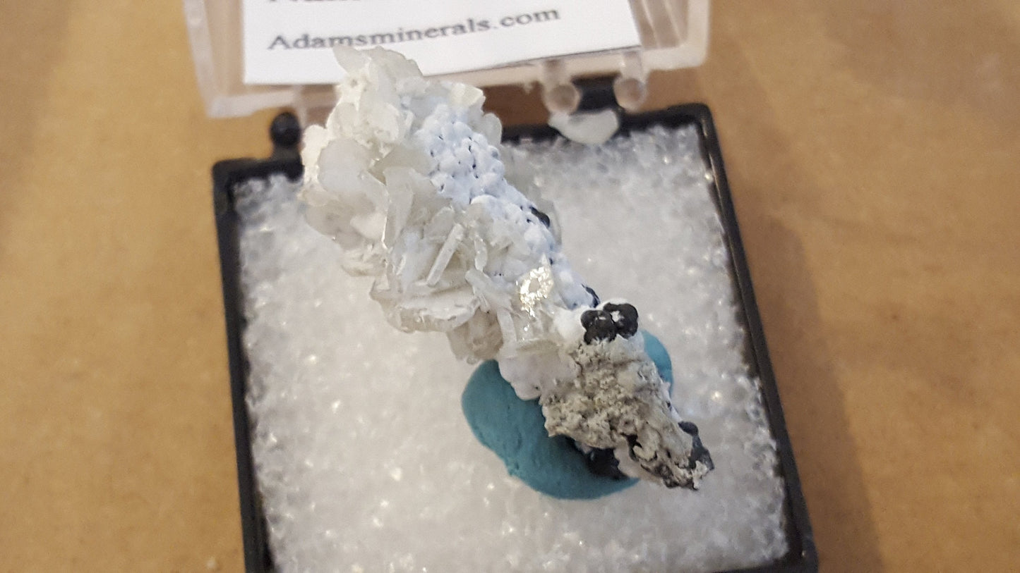 Barite on Goethite specimen