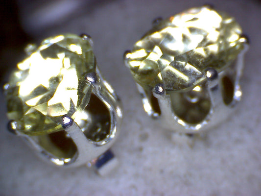 Lemon Quartz Stud Earrings