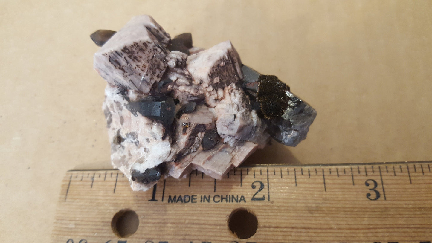 Goethite w Microcline Smoky Quartz Specimen