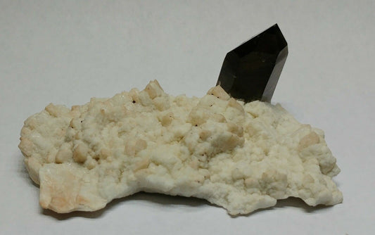 Cool Smoky Quartz on Microcline specimen