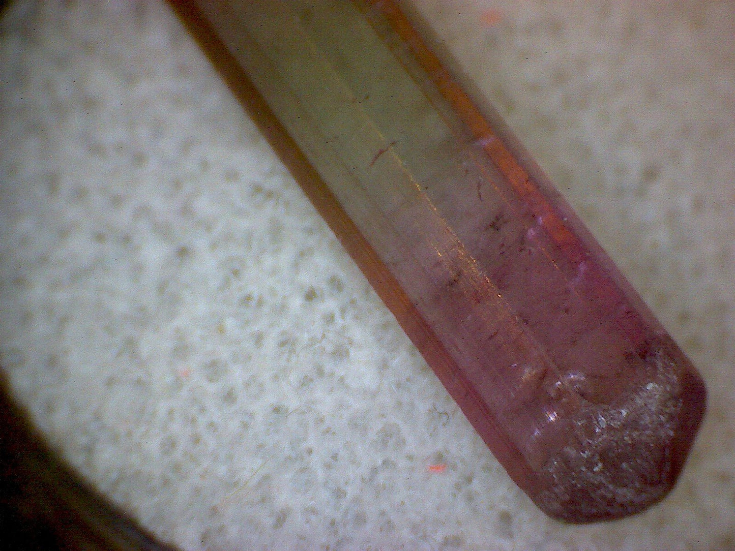 Purple Cap Watermelon Tourmaline crystal