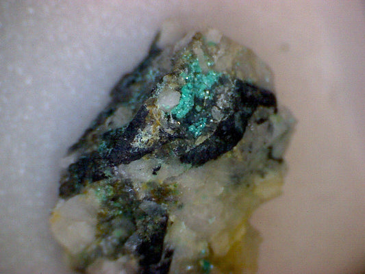 Chalcophyllite olivenite specimen