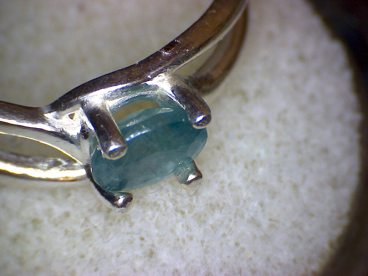 Grandidierite Semi-Swirl Ring