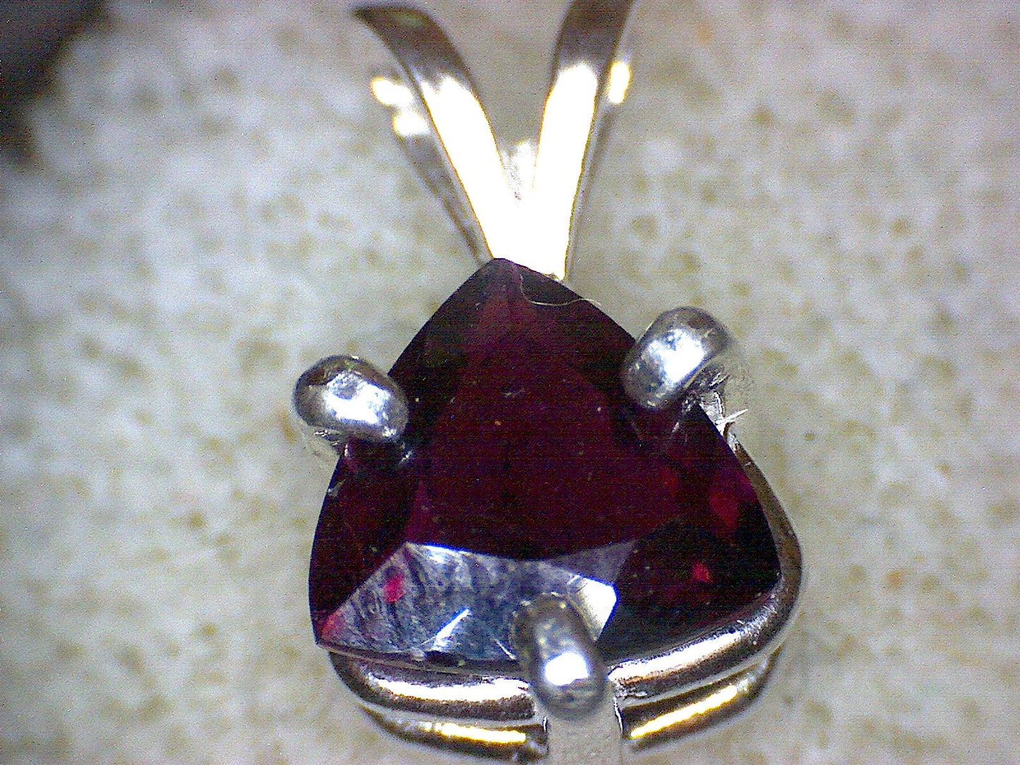 Color Change Trillion Tourmaline Pendant