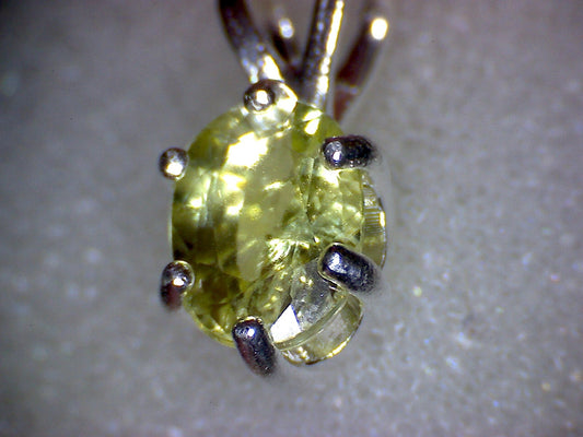 Yellow Tanzanite Pendant