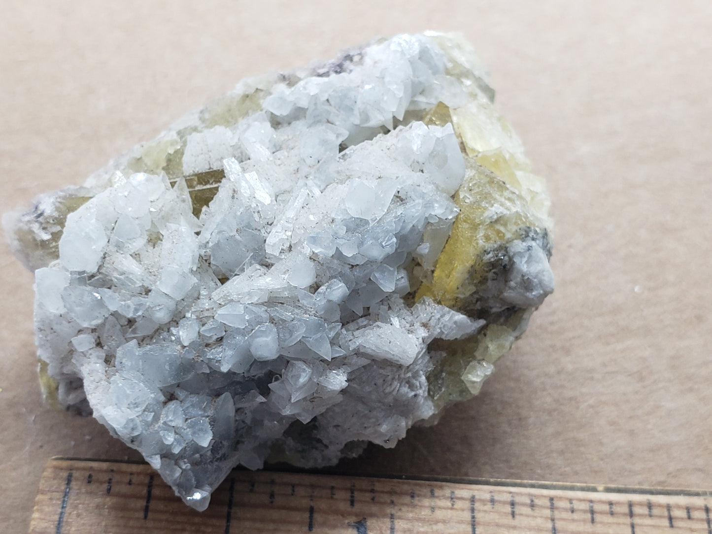 Barite on Fluorite specimen