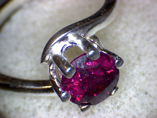 Garnet Crescent Ring