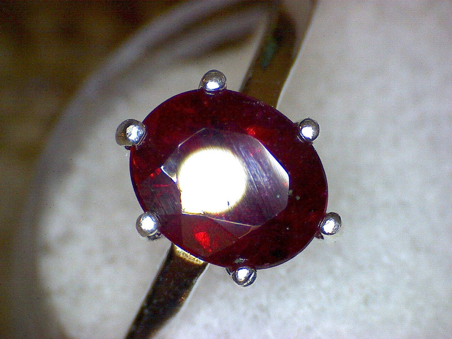 Red Tourmaline Ring