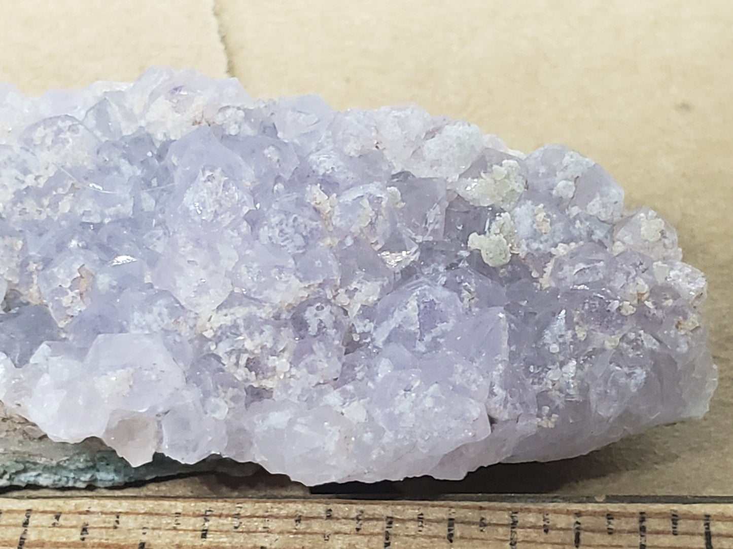 Amethyst on Fluorite specimen