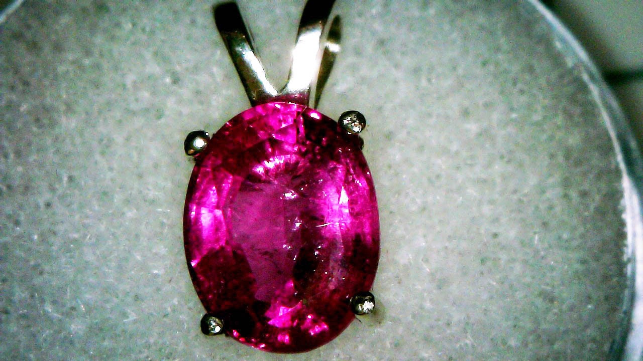 Pink Tourmaline Pendant