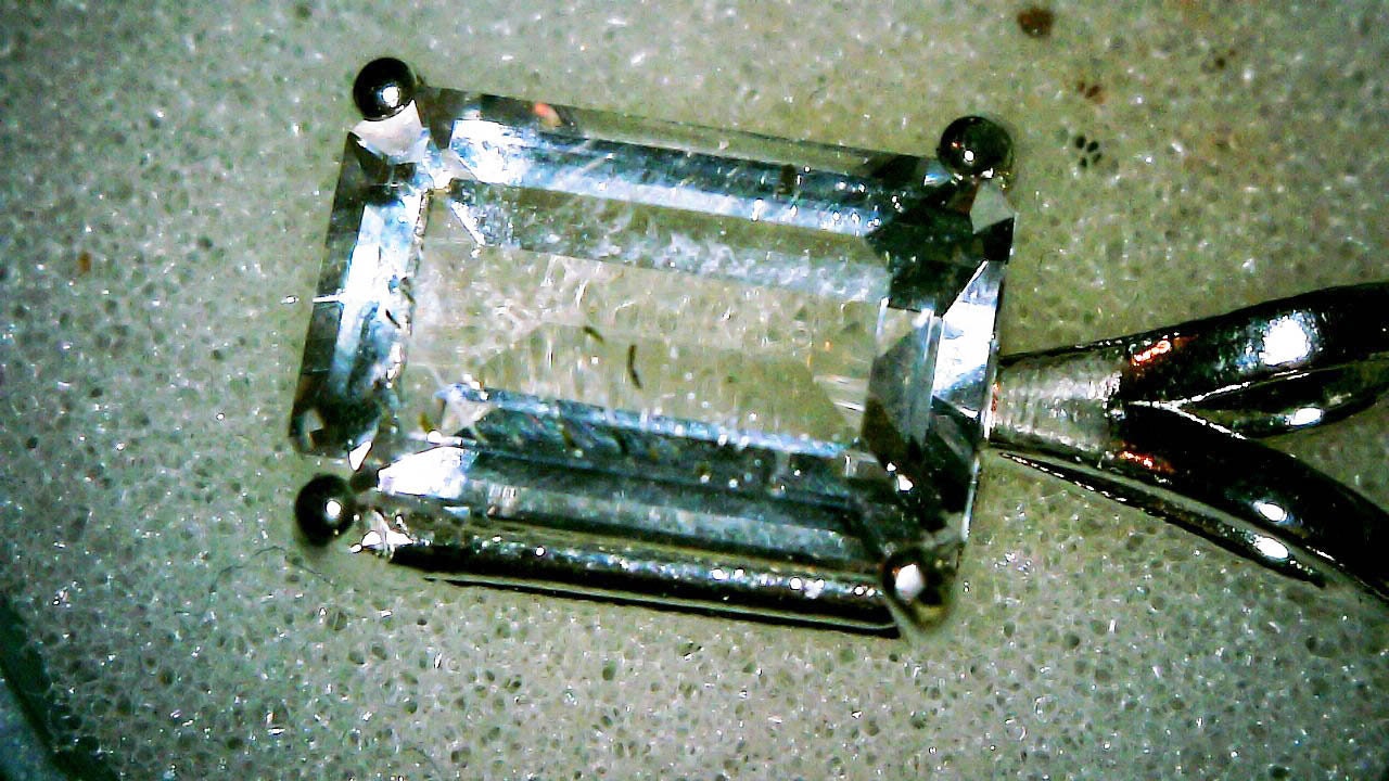 Emerald Cut Danburite Pendant