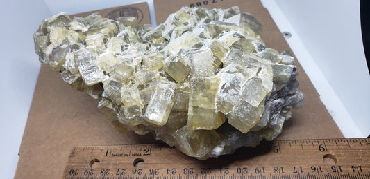 Yellow Barite specimen