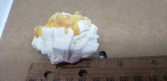 Yellow Sulphur (sulfur) with Celestite