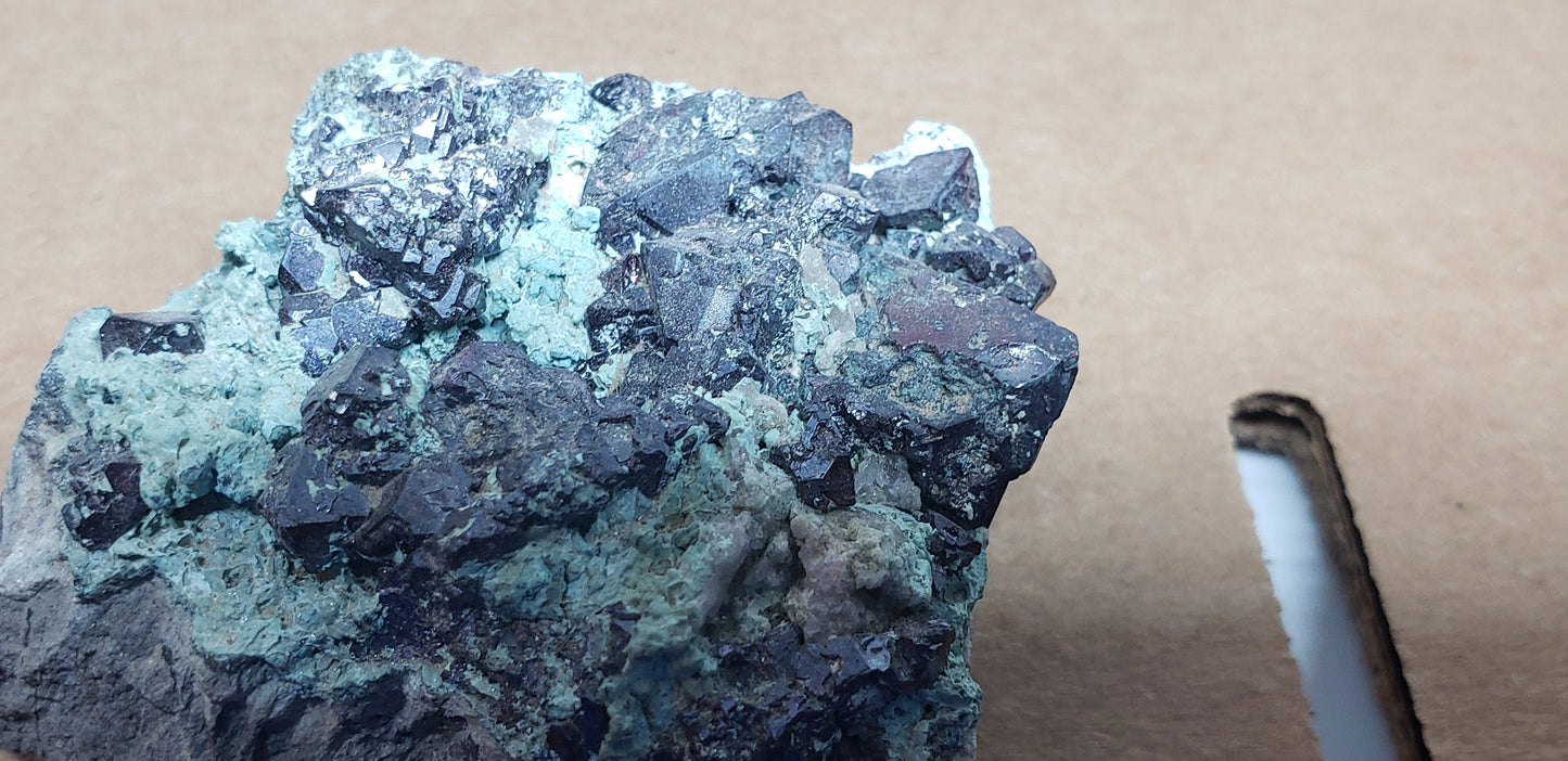 Cuprite with chrysocolla specimen