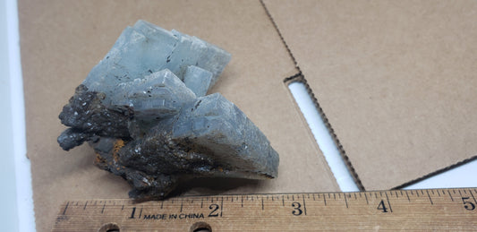 Blue Barite specimen