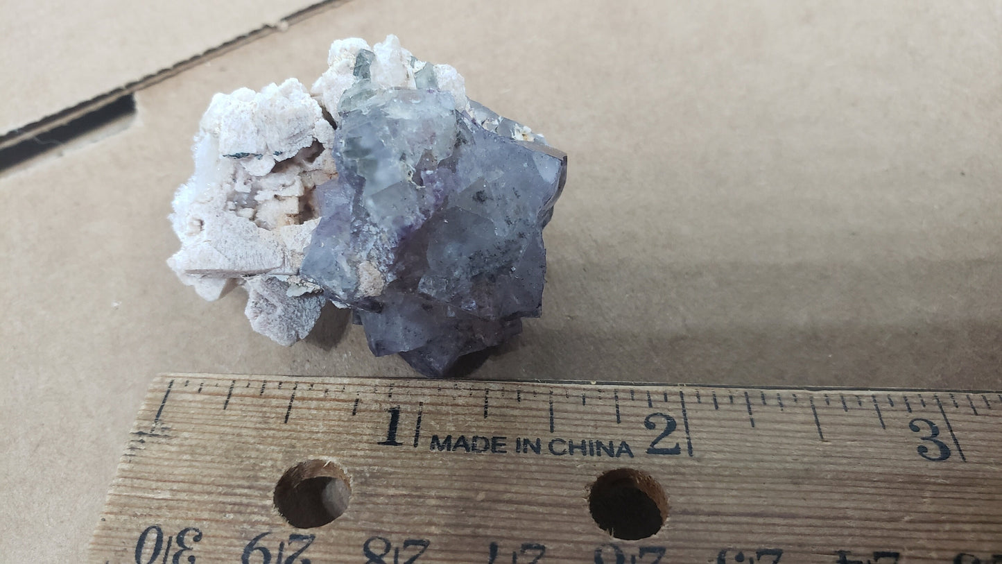 Twinned Fluorite specimen