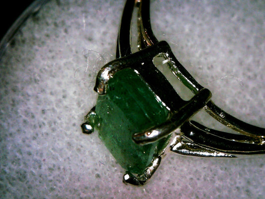 Zambian Emerald Leaf Ring