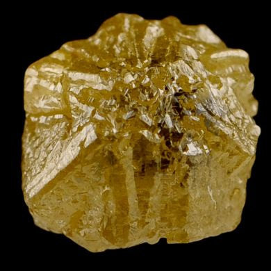 Yellow Diamond rare mineral specimen